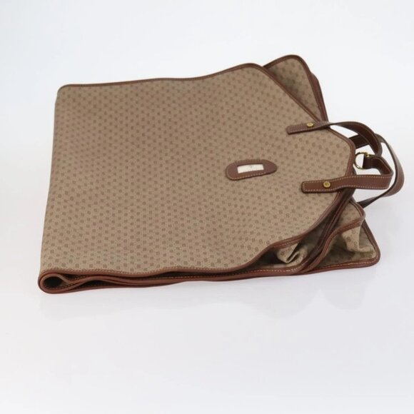 GUCCI Micro GG Supreme Garment Cover PVC Beige Gold Auth gh944 - Picture 6 of 16